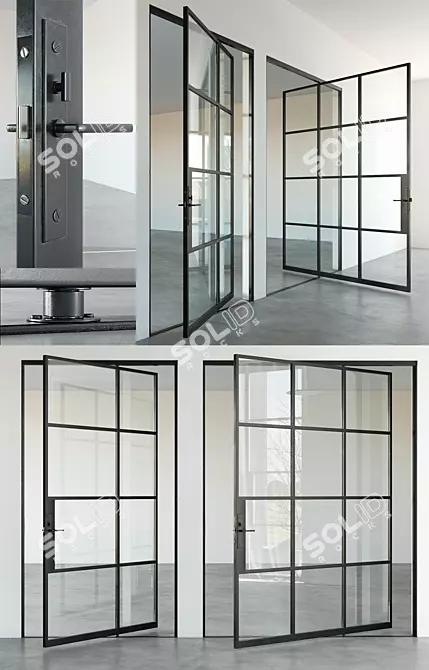 Modern Steel Doors: Portella Collection 3D model image 2