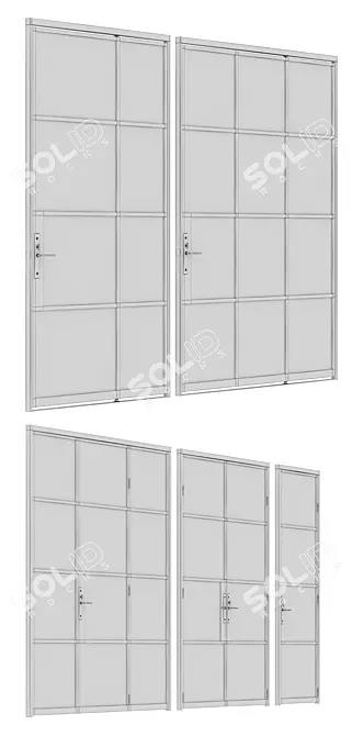 Modern Steel Doors: Portella Collection 3D model image 3