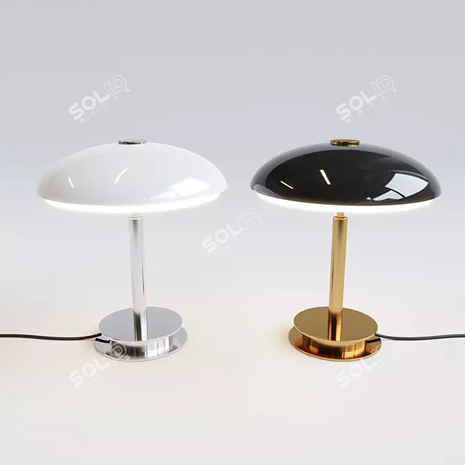Minimalist Tris Table Lamp 3D model image 1