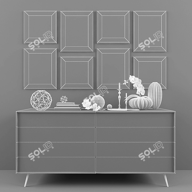 Elegance in Eight: Decor Set 3D model image 3