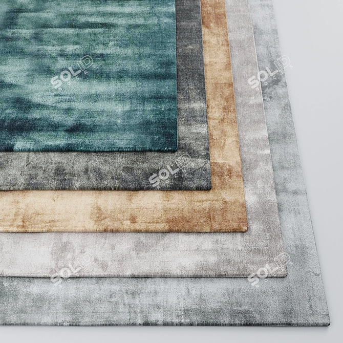 Luxury Rug Set: The Perfect Texture 3D model image 1