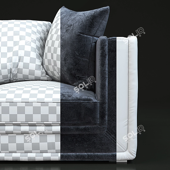 Keith Sofo Vintage Modern Sofa 3D model image 3