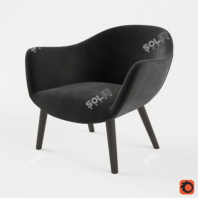 Elegant Mad Chair: Poliform 3D model image 1