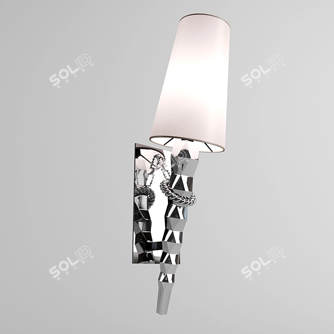 Elegant ZANTAS Wall Lamp | 270x400x980 Size 3D model image 1