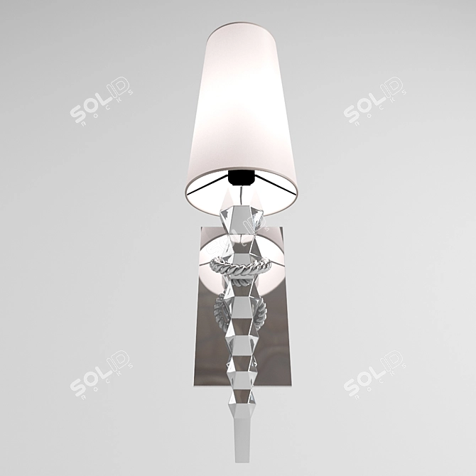 Elegant ZANTAS Wall Lamp | 270x400x980 Size 3D model image 2