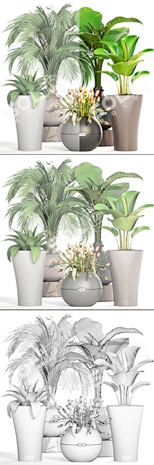 Botanical Bliss: 191-Piece Plant Collection 3D model image 3