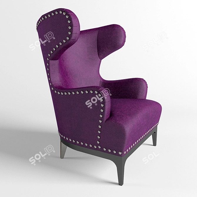 Elegant Visionnaire Katie Armchair 3D model image 1