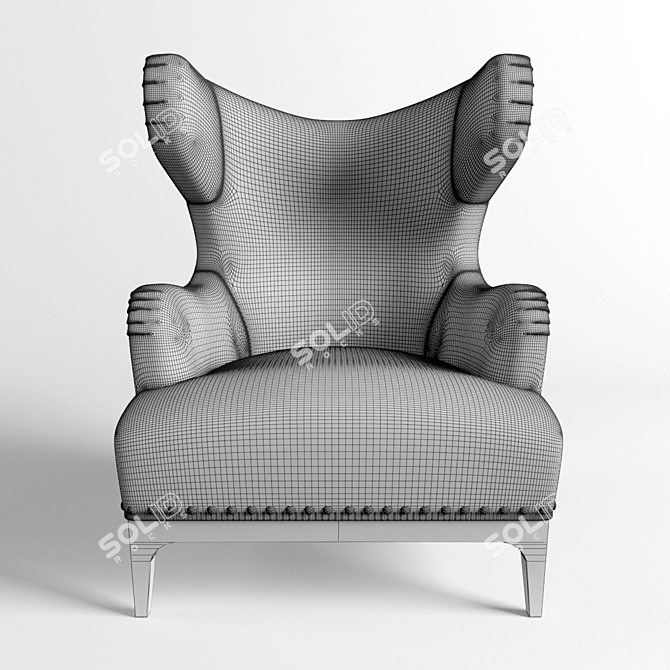 Elegant Visionnaire Katie Armchair 3D model image 3