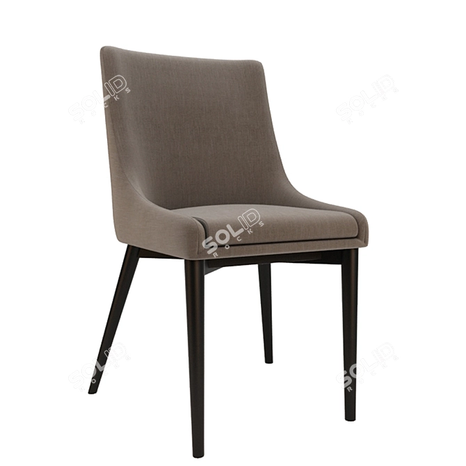 Title: Elegant Parsons Chair & Table Set 3D model image 3