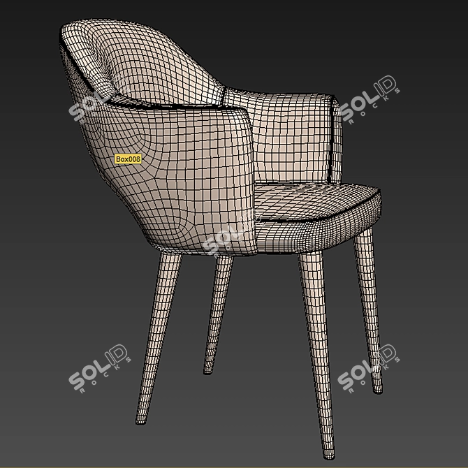 Saarinen Metal Executive Set 3D model image 2