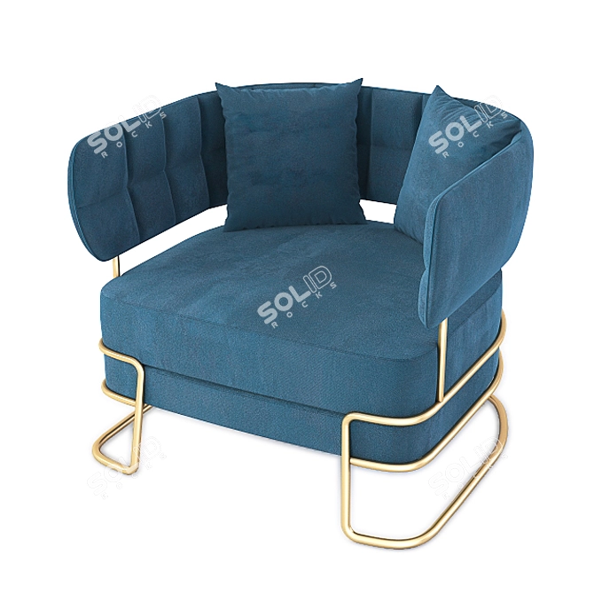 Madison Studio Armchair: Stylish, Compact, Comfortable 3D model image 1