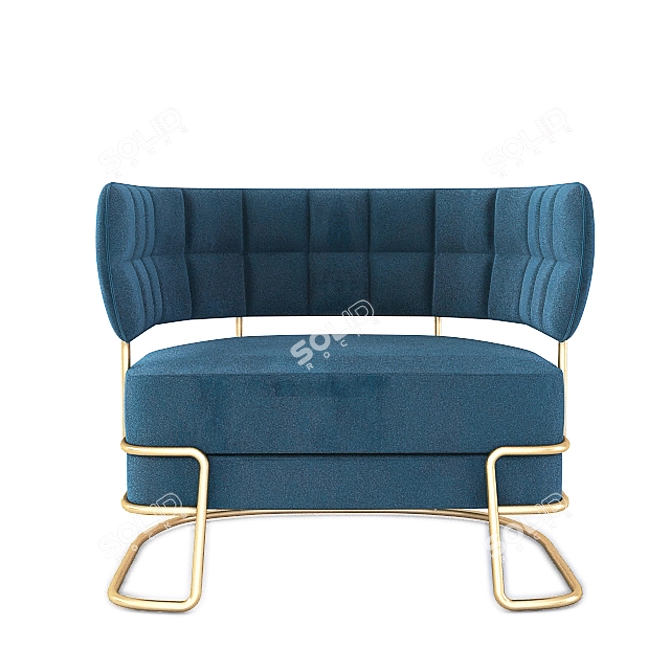 Madison Studio Armchair: Stylish, Compact, Comfortable 3D model image 2