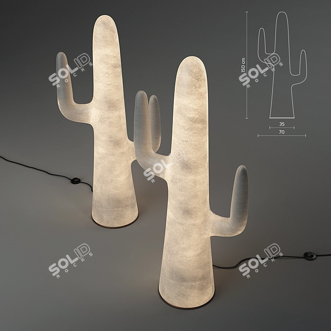 GRINGO Lamp: Stylish Lighting Solution 3D model image 1