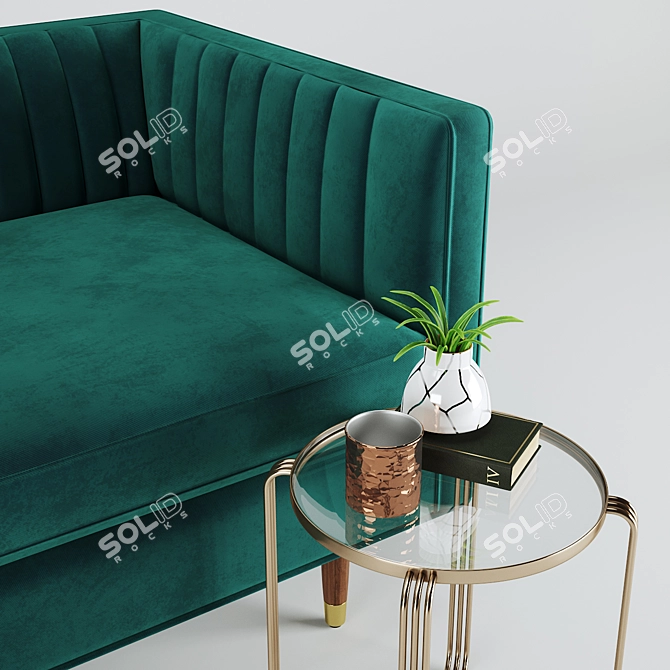 Comfy and Stylish Joybird Chelsea Sofa 3D model image 2