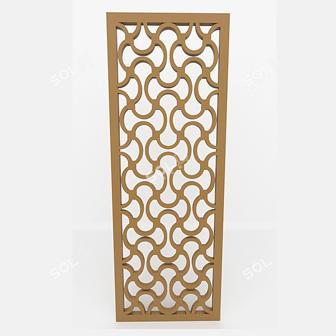 Elegant Decorative Panel - 54x149 cm 3D model image 1