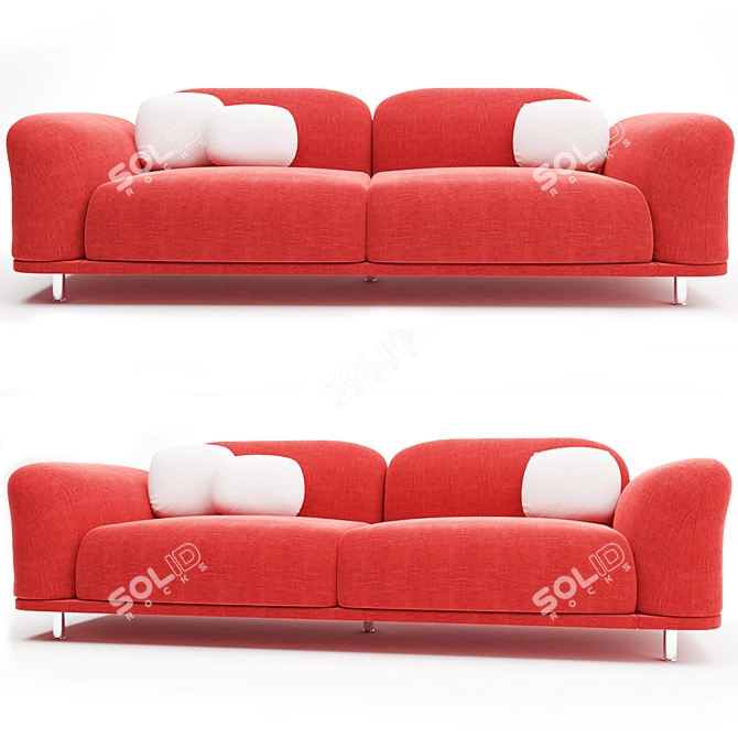 Majestic Comfort: Moooi Cloud Sofa 3D model image 2