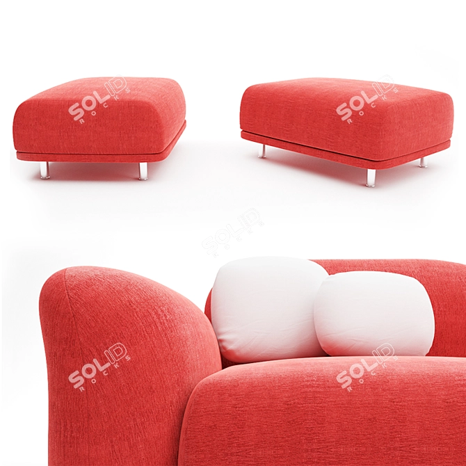 Majestic Comfort: Moooi Cloud Sofa 3D model image 3