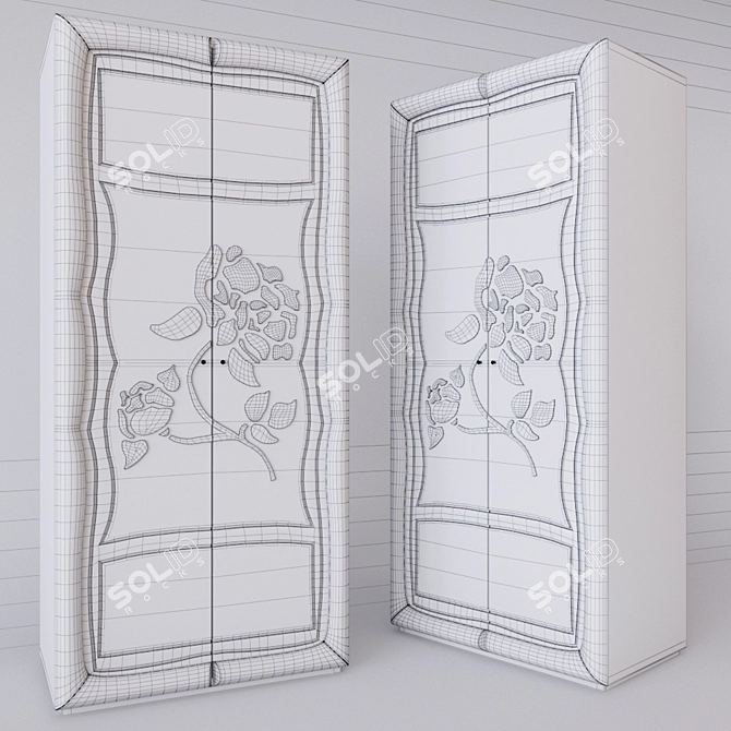 Astoria Wardrobe: Stylish and Spacious 3D model image 2