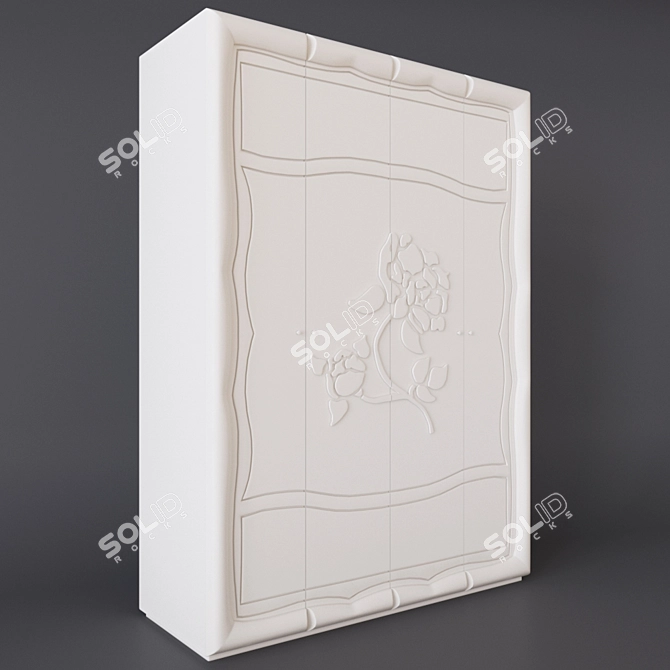 Astoria Wardrobe MN-218-03-220: Stylish Storage Solution 3D model image 2