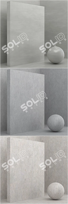 6 Seamless Materials: Coating, Stone, Plaster - Set 30 3D model image 3