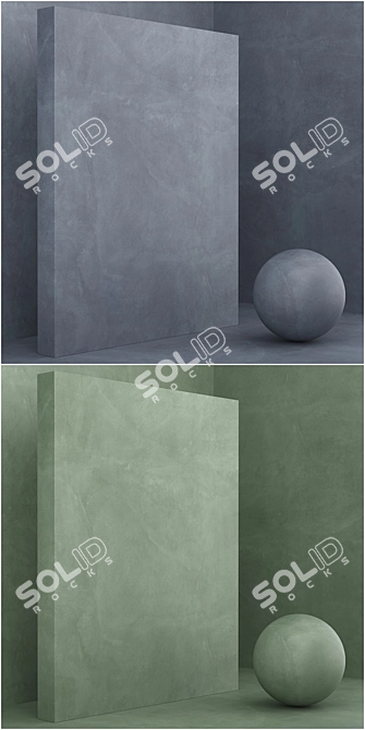 Seamless 4 Material Coating Set 3D model image 3