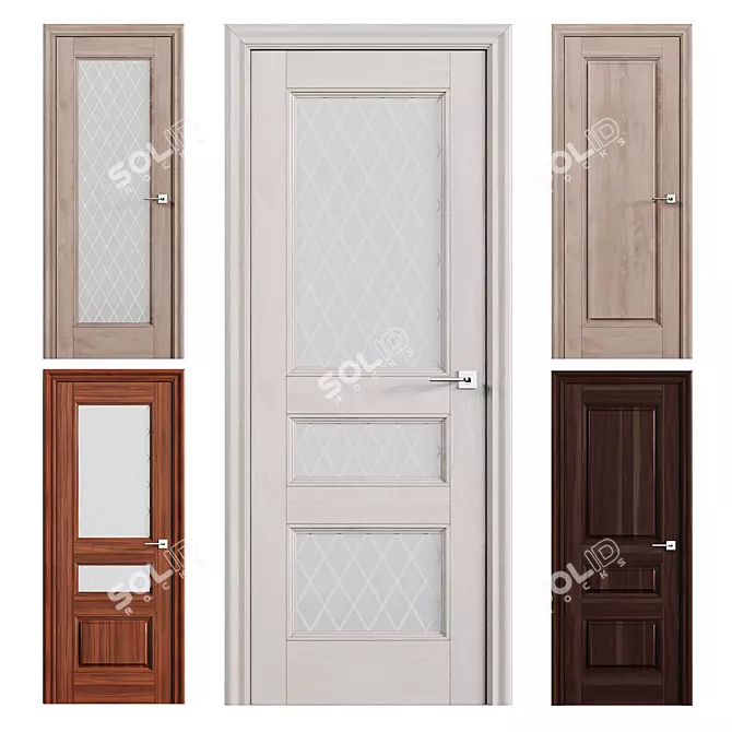 ProfilDoors X-Series: Elegant Interior Doors 3D model image 1