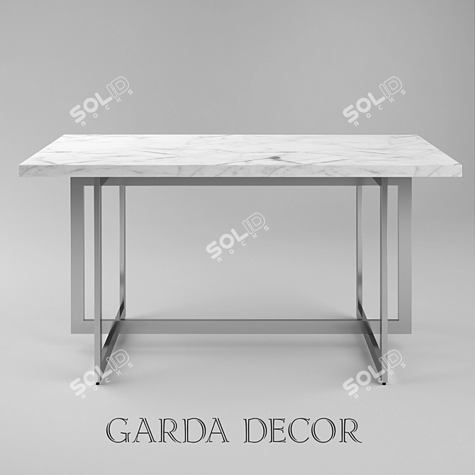 Garda Decor Dining Table: Sleek & Stylish 3D model image 2