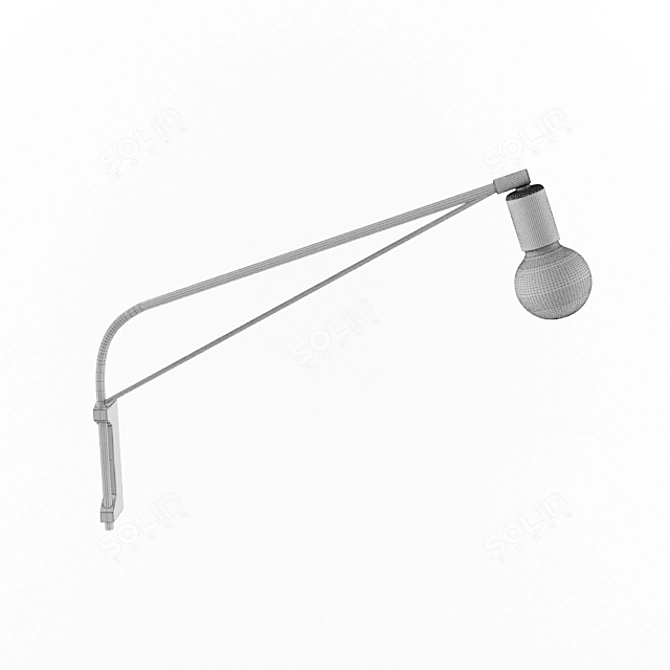Simple Elegance Wall Lamp 3D model image 2