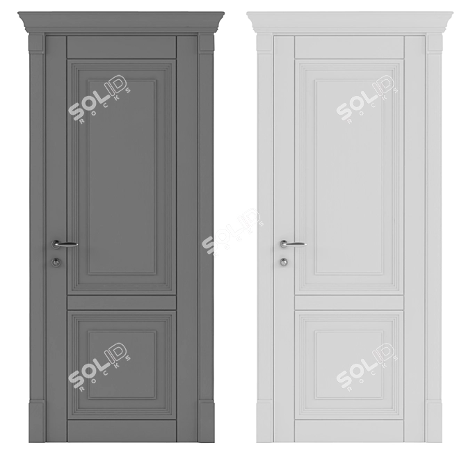 Elegant Modena Door: Timeless Beauty 3D model image 1