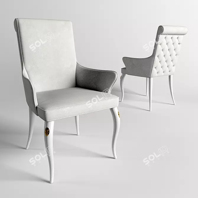 Esmeralda Visionnaire Chair: Elegant and Luxurious 3D model image 1