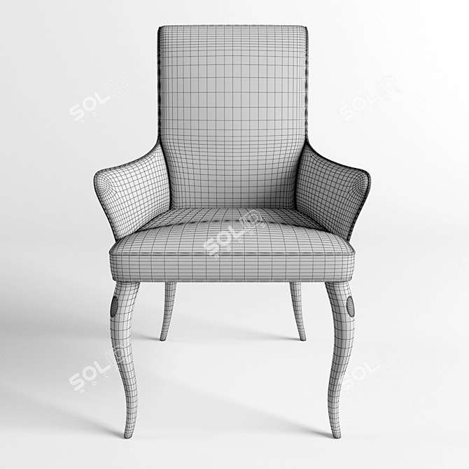 Esmeralda Visionnaire Chair: Elegant and Luxurious 3D model image 3