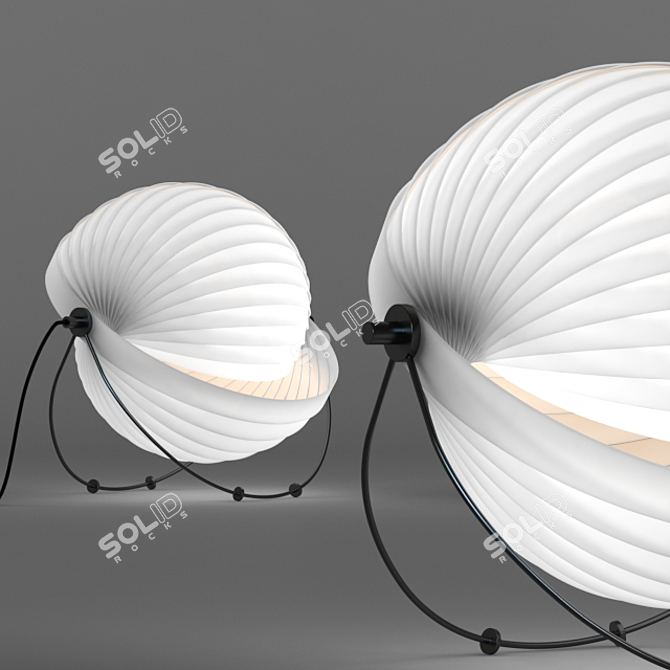 Eclipse Table Lamp: Modern Design, Stylish Illumination 3D model image 1