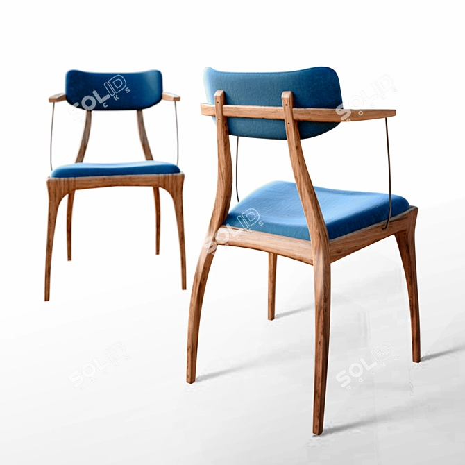 Elegant Talon Chair: Reeves Design 3D model image 2