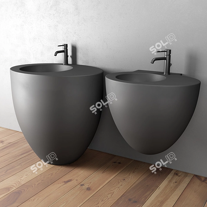 Ceramica Cielo Le Giare: Elegant Ceramic Washbasin 3D model image 1