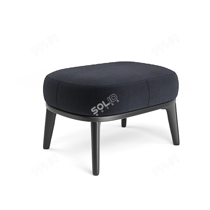 Leslie Ottoman: Luxurious Minotti Armchair Combo 3D model image 3