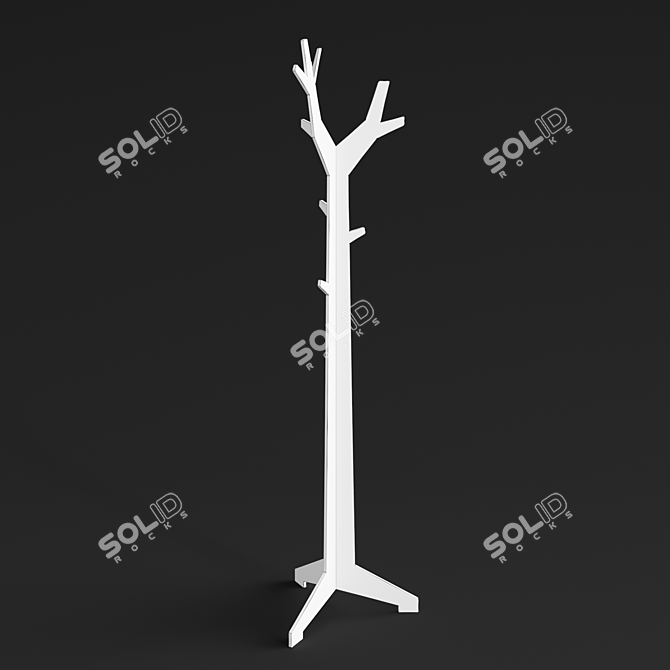 Plywood Tree Hook 3D model image 3