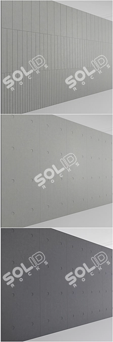 Panbeton Beton Panels - Fragmentation & Scaffoled 3D model image 3