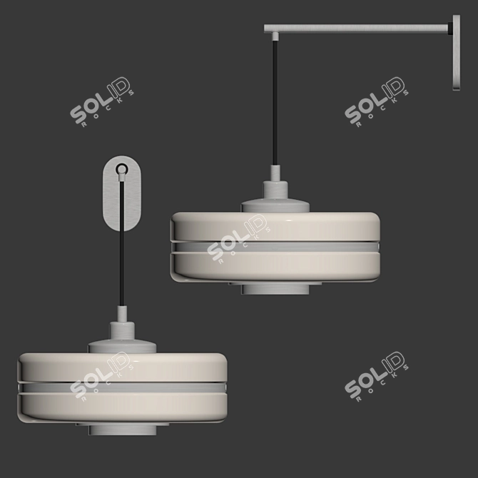 Masina Brass Wall Light: Modern Elegance for Any Space 3D model image 2