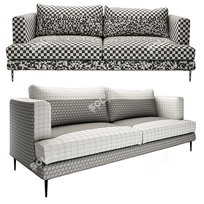 LaForma Vinny Modern Sofa 3D model image 3