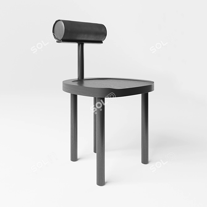 Elegant UNA Chair | Modern Design 3D model image 1