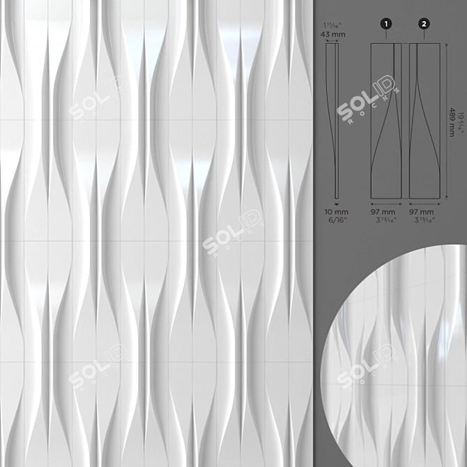 Modern Liquid Forms for Contemporary Design 3D model image 1