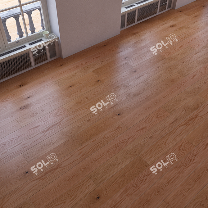 Versatile Parquet Flooring Set 3D model image 2