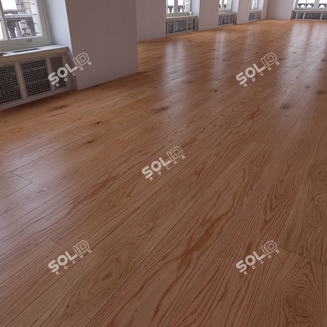 Versatile Parquet Flooring Set 3D model image 3