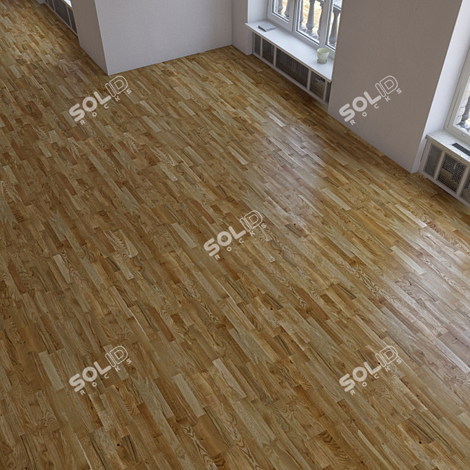 Versatile Wood Flooring Set 3D model image 2