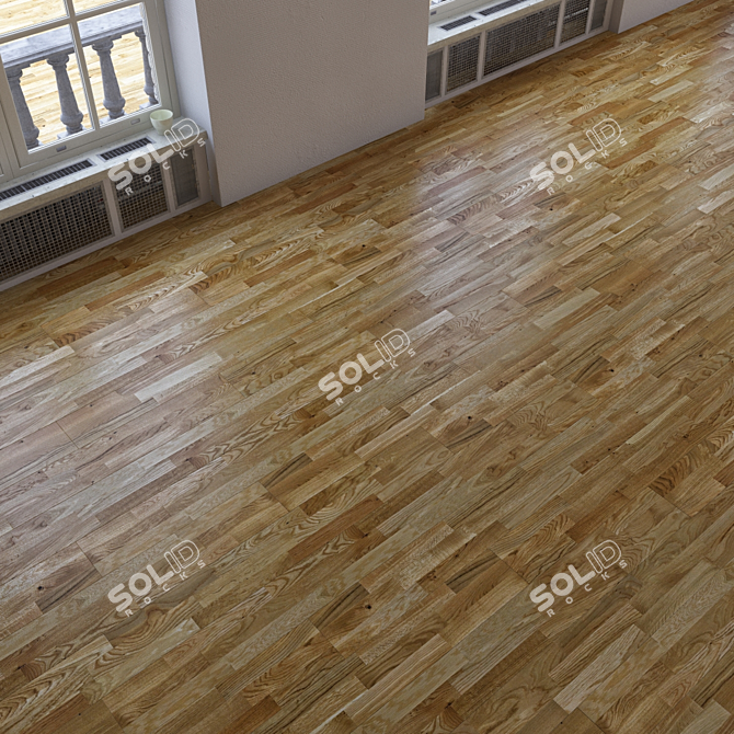 Versatile Wood Flooring Set 3D model image 3