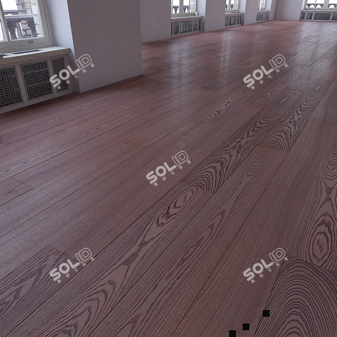 Versatile Parquet Flooring Set 3D model image 1