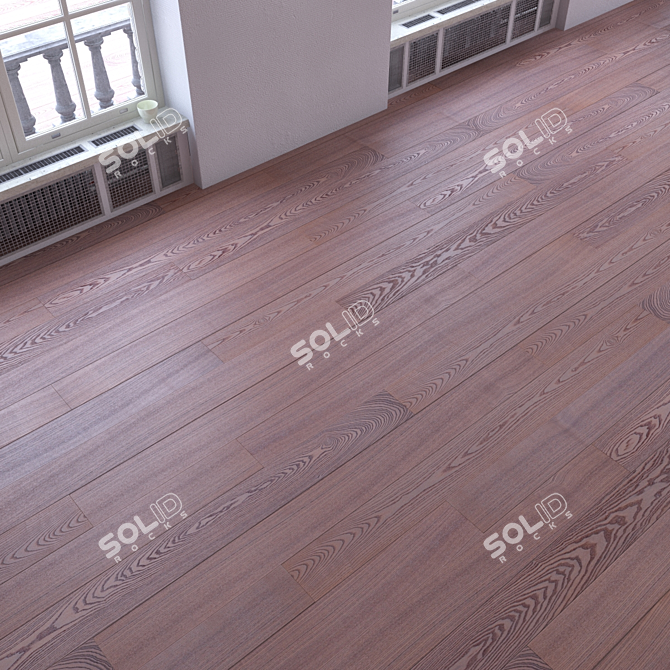 Versatile Parquet Flooring Set 3D model image 2