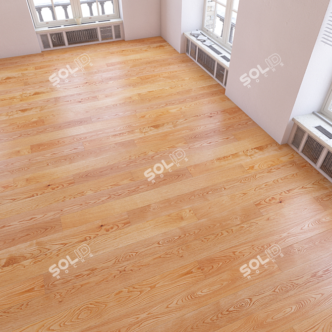 Versatile Parquet Flooring Set 3D model image 1