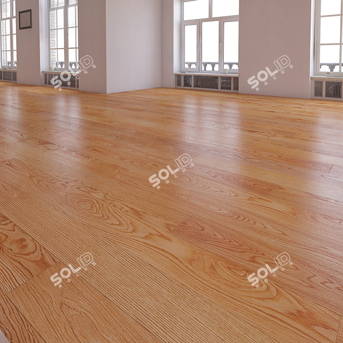 Versatile Parquet Flooring Set 3D model image 2