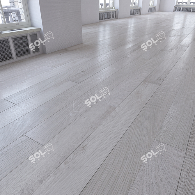 Realistic Parquet Flooring Set 3D model image 2